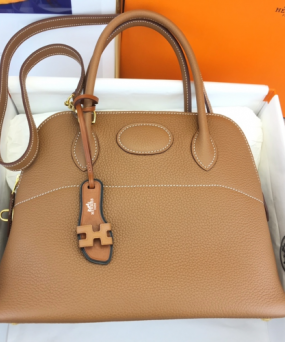 에르메스 볼리드31 골드브라운 금장 토고가죽